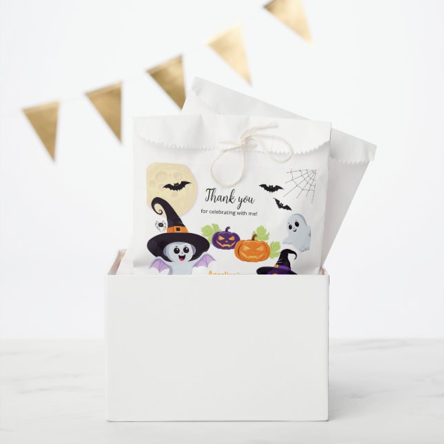 Babydusche für Little Boo Halloween Fanzentaschen. Geschenktütchen (Party)