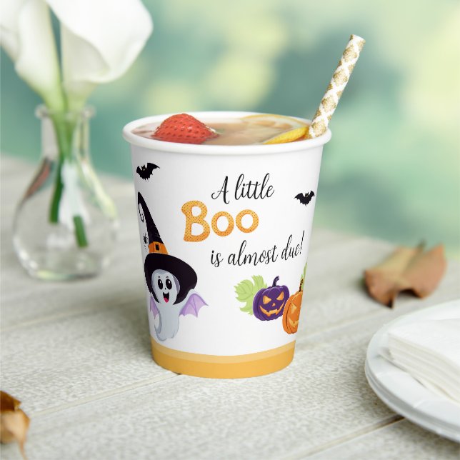 Babydusche für Little Boo Halloween Paper Pappbecher (In Situ)