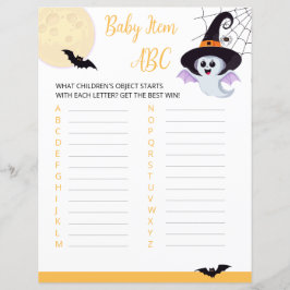 Babydusche für Little Boo Halloween Paper Sheeс