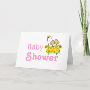Babydusche für Mädchen Karte