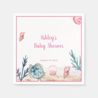Babydusche für Mädchen Serviette