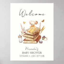 Babydusche für männliche Geschlechter - Empfang Poster