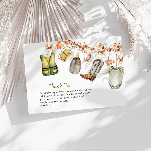 Babydusche für männliche Jungfische Dankeskarte (Von Creator hochgeladen)