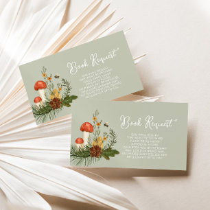 Babydusche für Mushroom - Buchungskarte Begleitkarte