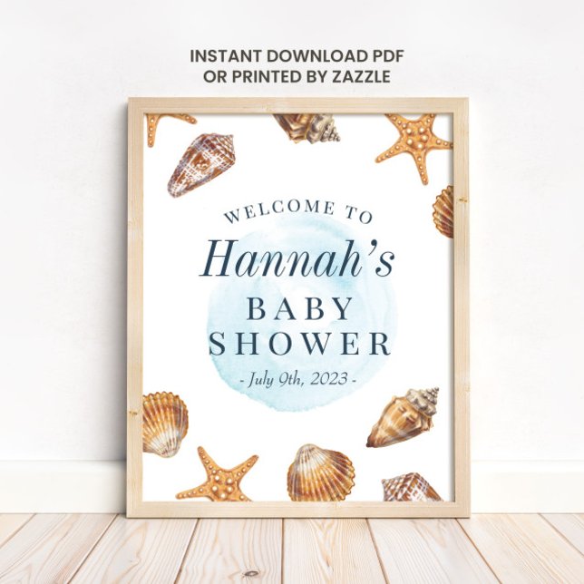 Babydusche für Nautical Ahoy Begrüßungszeichen Poster (Von Creator hochgeladen)