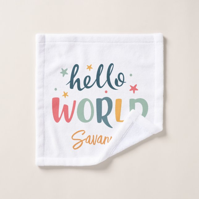 Babydusche für neutrale Individuelle Namen Waschlappen (Waschlappen)