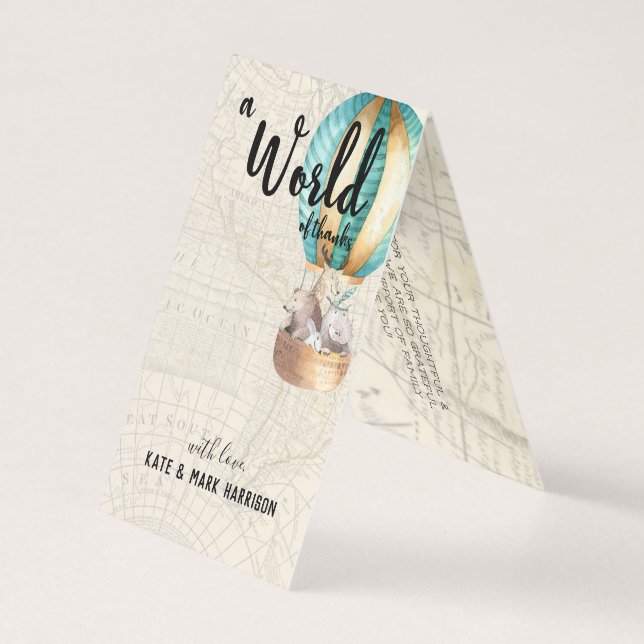 Babydusche für Reisen | Dankeschön (Vorderseite)