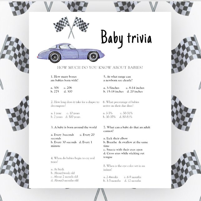 Babydusche für Rennen Baby Baby Baby Trivia Game (Von Creator hochgeladen)