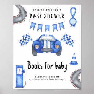 Babydusche für Rennen Bücher für Kinder Poster