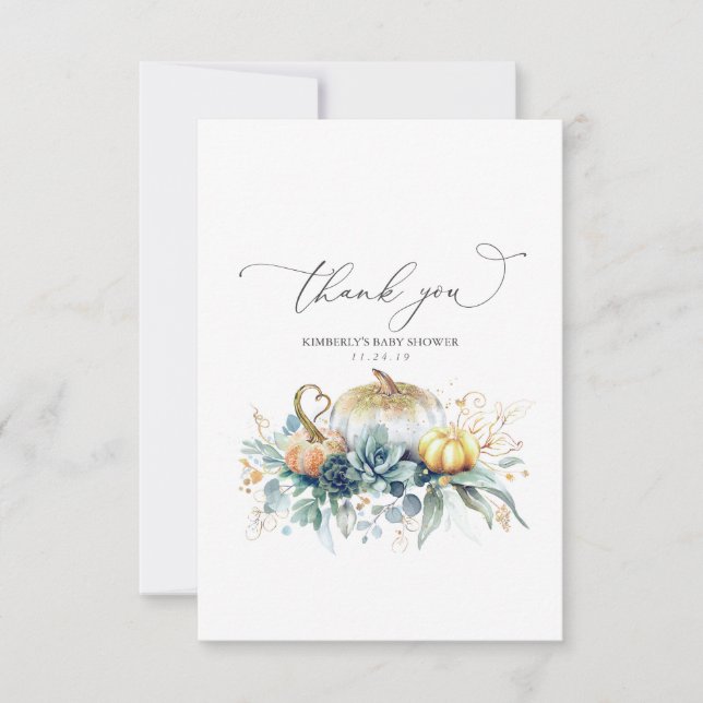 Babydusche für Säuglinge und Säuglinge Vielen Dank Dankeskarte (Vorderseite)