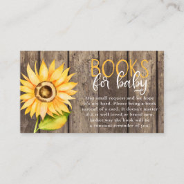 Babydusche für Sonnenblumen Begleitkarte