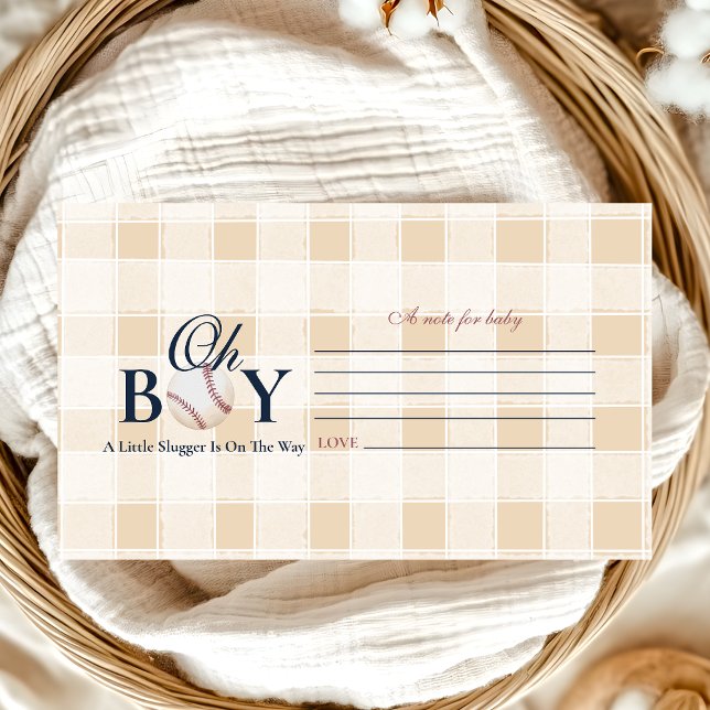 Babydusche für Vintage Baseball-Boys Begleitkarte (Von Creator hochgeladen)