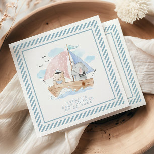Babydusche für Wasserfarbenwasser-Bären Serviette