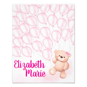 Babydusche Gästebuch Fotodruck
