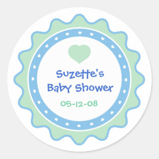 Babydusche-Gastgeschenk-Aufkleber Runder Aufkleber