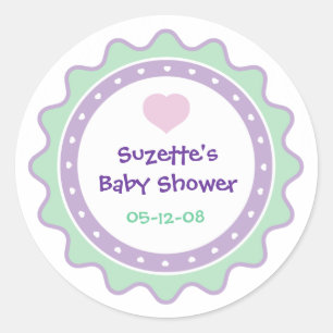 Babydusche-Gastgeschenk-Aufkleber Runder Aufkleber