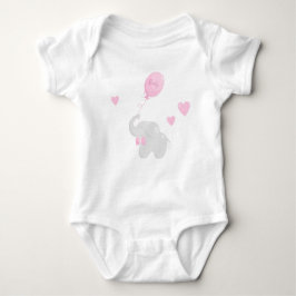 Babydusche Geschenk Bodysuit mit Elephant Baby Strampler