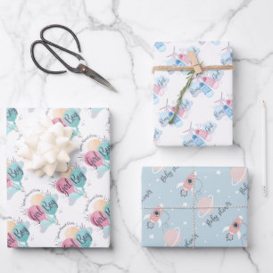 Babydusche Geschenkpapier Set
