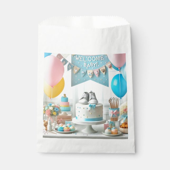 Babydusche Geschenktütchen (Vorderseite)