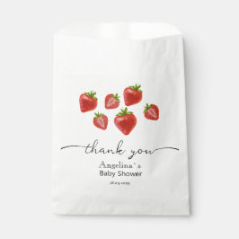 Babydusche Gesichtsbags Sweet Strawberries Geschenktütchen