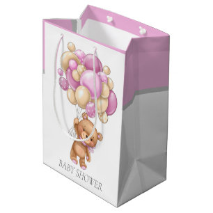 Babydusche Girl Teddy Geschenktüte