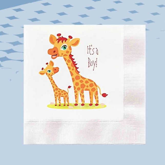 Babydusche Griaffe Paper Napkin Serviette (Von Creator hochgeladen)