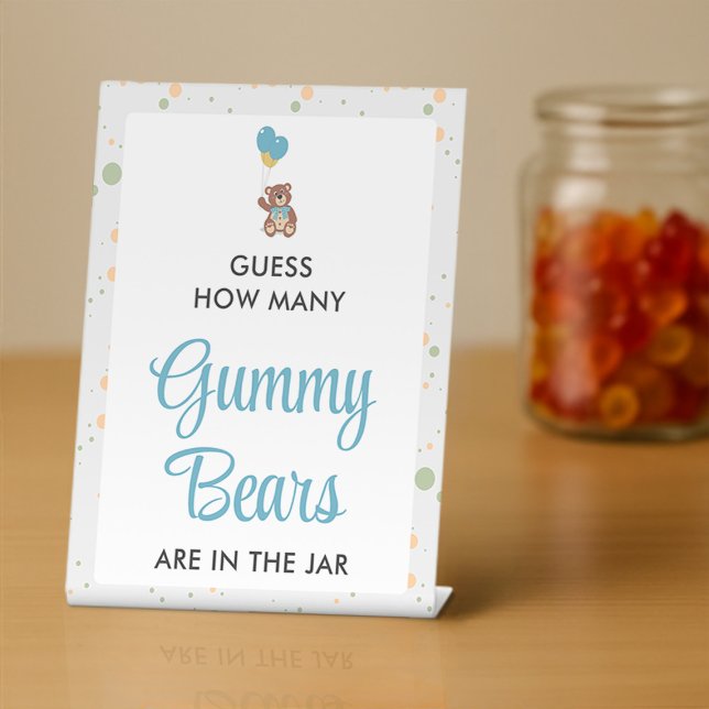 Babydusche Gummy Bear Guessing Game Sockelschild (Von Creator hochgeladen)