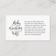 Babydusche, gut wollen, kreatives schwarzes Script