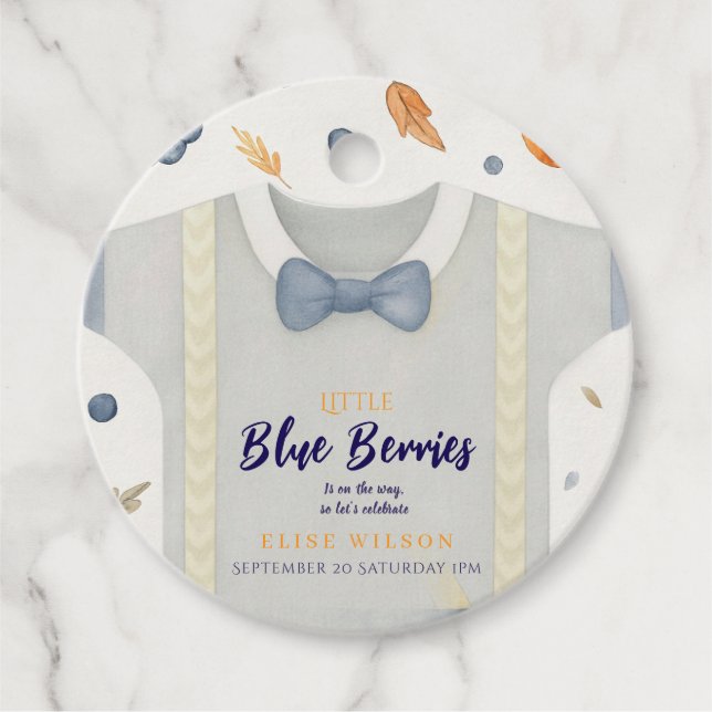 Babydusche Herbstkrampf Geschenkanhänger (Vorderseite)