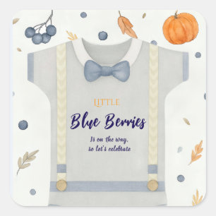 Babydusche Herbstkrampf Quadratischer Aufkleber