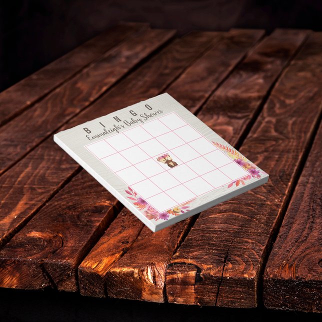 Babydusche Herbstwald Tierspiel Notizblock (Von Creator hochgeladen)