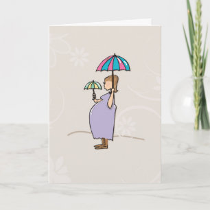 Babydusche Herzlichen Glückwunsch schwangere Mama Karte