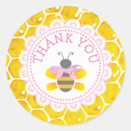 Babydusche Honeybee Danke Honeycomb Stickers