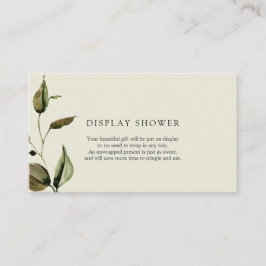 Babydusche im Herbst - Duschkarte Begleitkarte