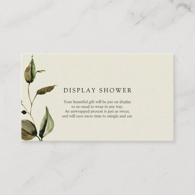 Babydusche im Herbst - Duschkarte Begleitkarte (Vorderseite)