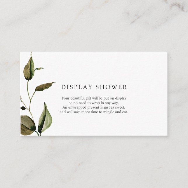 Babydusche im Herbst - Duschkarte Begleitkarte (Vorderseite)