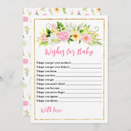 Babydusche in Rosa und Gelb Einladung