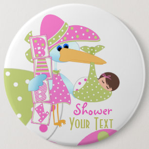 Babydusche + Knopf Button