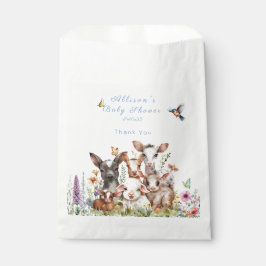 Babydusche Kuh Ziege Schafschrott Blume Geschenktütchen