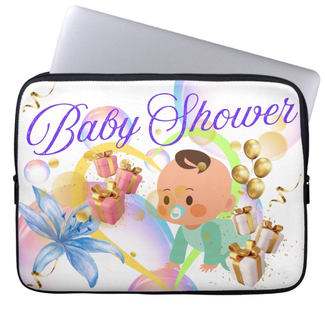 Babydusche Laptopschutzhülle (Vorderseite)