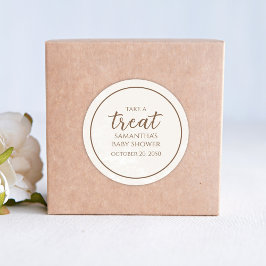 Babydusche Leckerei Gastgeschenk Runder Aufkleber