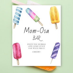 Babydusche - Mama-osa-Bar-Poster Poster