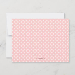 Babydusche Mama Ratgeber Karte Rosa Polka Dot