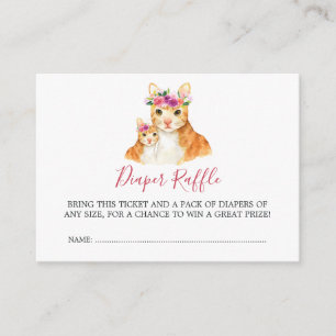 Babydusche Mama und Babykartentaucher-Windeln Begleitkarte