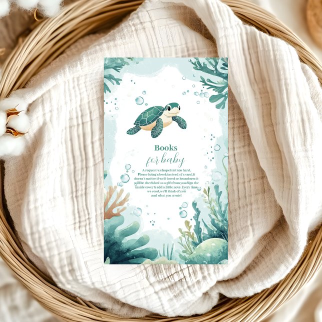 Babydusche Meeresschildkröte Wasserfarbenbücher fü Begleitkarte (Von Creator hochgeladen)