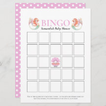 Babydusche Meerjungfrau unter Dots Bingo