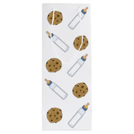 Babydusche Milch und Cookies Neues Babygeschenk Geschenktüte Für Weinflaschen
