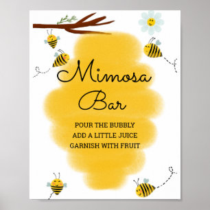 Babydusche Mimosa Bear Schild
