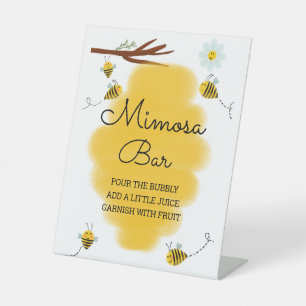 Babydusche Mimosa Bear Schild