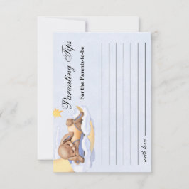 Babydusche mit Antwortkarte. RSVP Karte